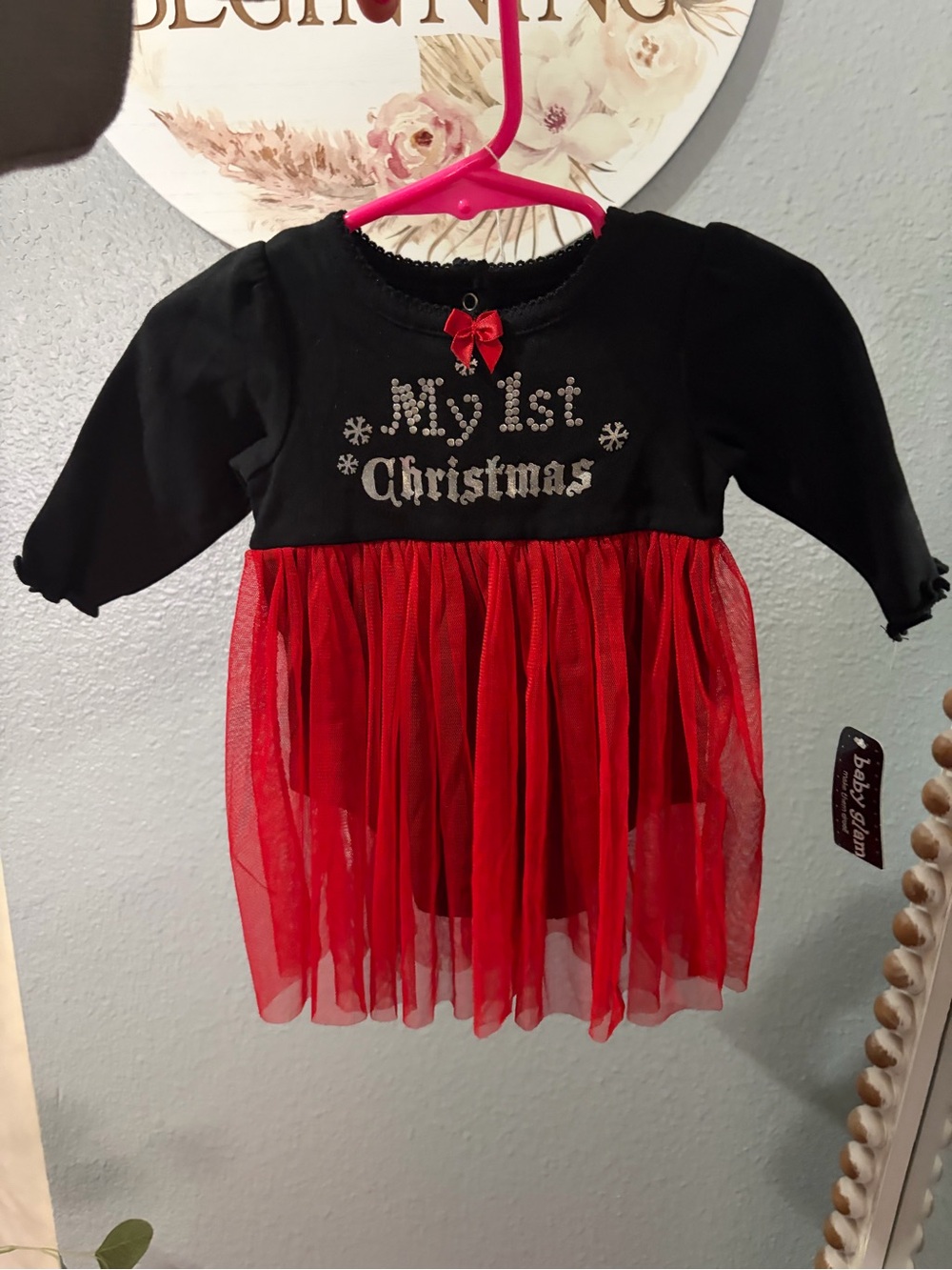 Baby girls my 1st Christmas dress 0-3months